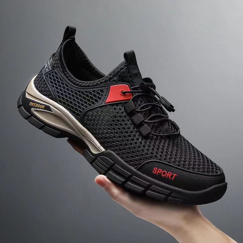 Sommer Neue Plus Size Mesh Atmungsaktive Herren Hohlloch Outdoor Sport Wanderschuhe_voghion.com