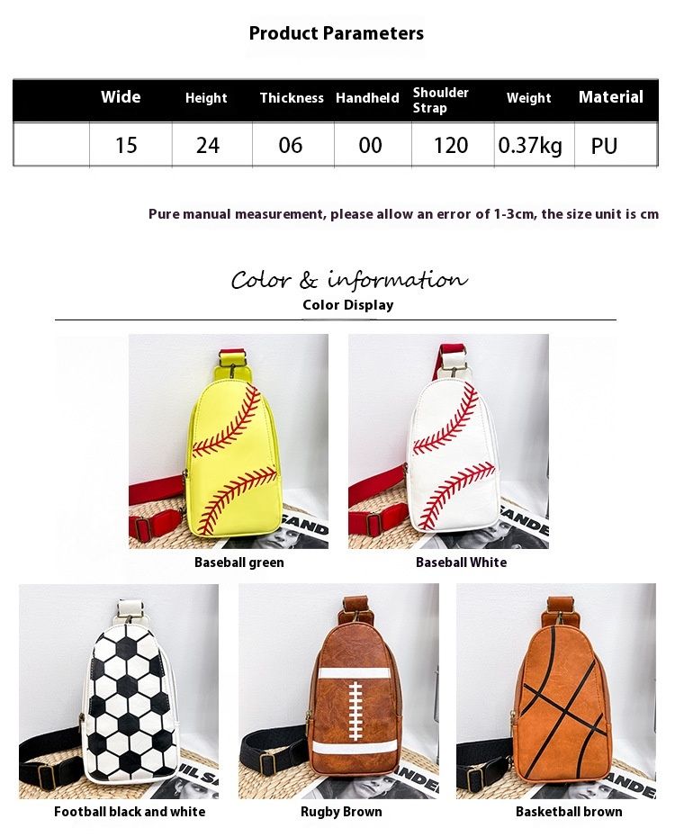 2024 New Baseball Crossbody Women's Chest Bag_voghion.com