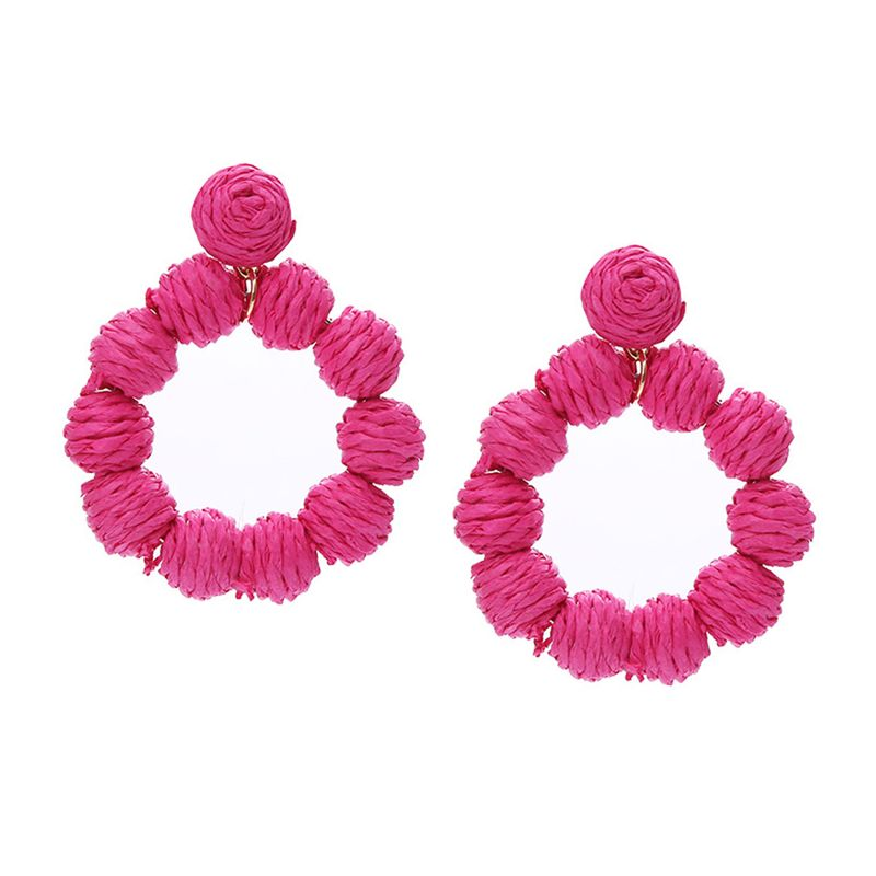 Yamaler 1 Paar tropfenförmige, runde Ohrringe im Urlaubsstil, baumelnde Ohrringe für den Urlaub_voghion.com