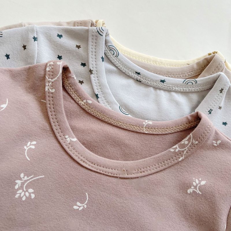 Dětské domácí oblečení v severském stylu, jarní a podzimní, dětské krátké sametové bavlněné teplé pyžamo pro chlapce a dívky, dětské oblečení s dlouhým rukávem a spodním dílem._voghion.com