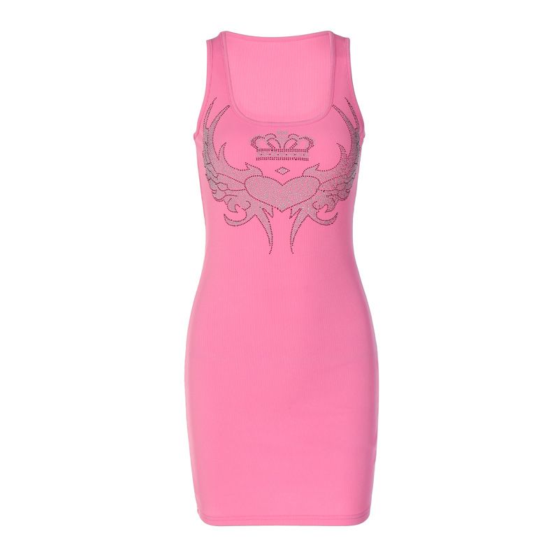 European and American clothing 2024 spring new product fashionable spicy girl hot dia slim fit sleeveless hip hing dress_voghion.com