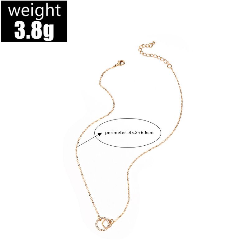 Collana con pendente geometrico a forma di croce circolare, alla moda e personalizzata, nuova di zecca_voghion.com