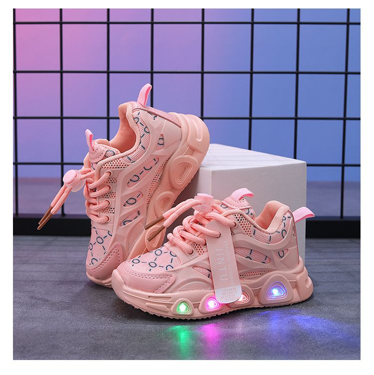 New Children's Sports Shoes With Lights In Spring And Autumn 21 30LED Luminous Children's Shoes 1 6 Years Old Boys Sports Casual Shoes_voghion.com