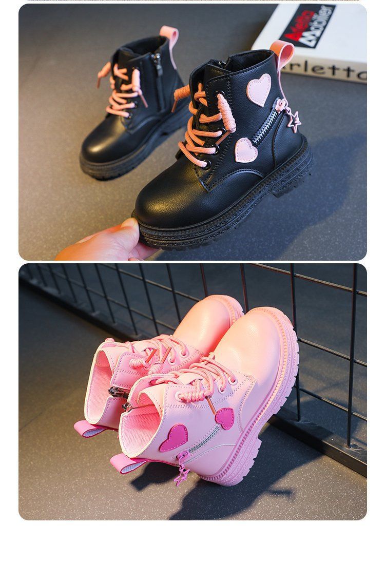 Stivali invernali in gomma Martin con cerniera laterale per bambini di 4 anni, bassi e in pelle ultra-fibra_voghion.com