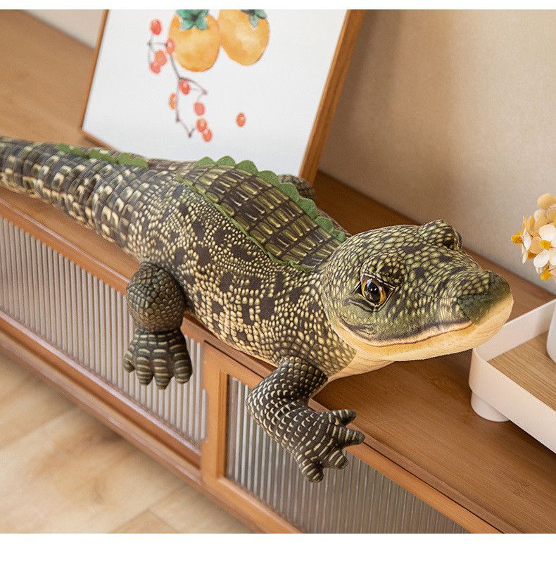 Niedliches Krokodil-Plüschtier, 100 cm, ideal als Foto-Requisite und Heimdekoration_voghion.com