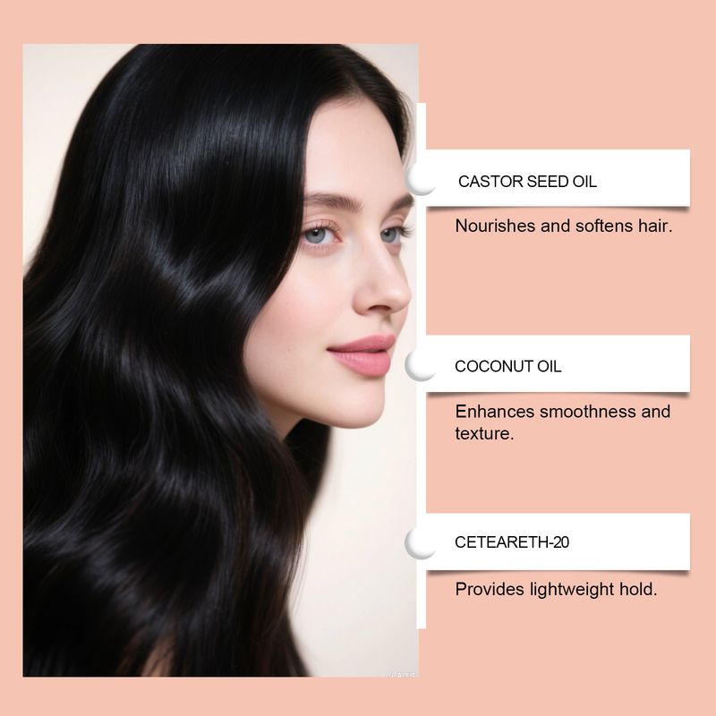 HOEGOA Curly Erfrischende, feuchtigkeitsspendende und nährende Haarpflegecreme für natürliches Locken-Styling_voghion.com