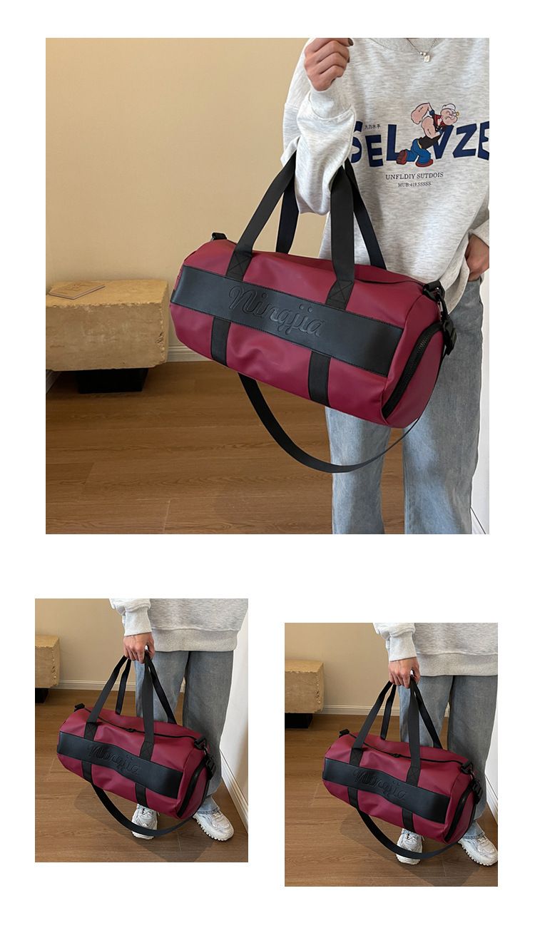 Borse da viaggio, borsa fitness, borsa yoga, borsa per studenti universitari, separazione asciutto e bagnato, borsa leggera per viaggi di lavoro di breve distanza_voghion.com