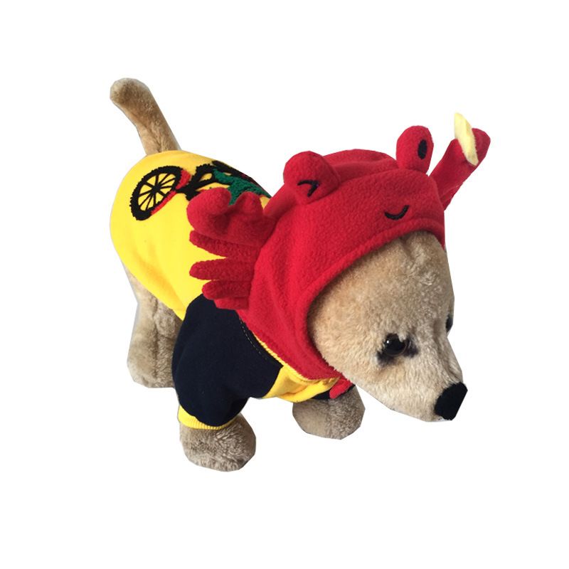 Granchio coreano divertente Halloween cane copricapo animale carino cartone animato gatto Natale animale domestico cappello_voghion.com