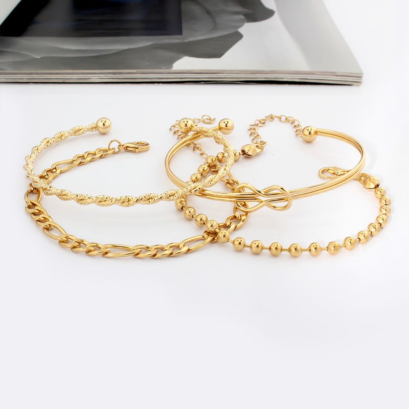 Ins Niche Fashion Simple Hand Jewelry For Women Multi Layer Stacking Adjustable Bracelet Set BR1880_voghion.com