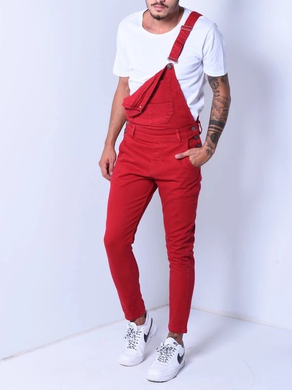 Moderigtig herre camisole jumpsuit i revet denim, populær i 3 farver_voghion.com