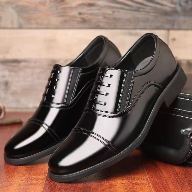 Unbeatable Quality Leather British Style Pointed Men's Leather Three Joint Autumn Fashion Trend Formal Wear Business Casual Shoes_voghion.com