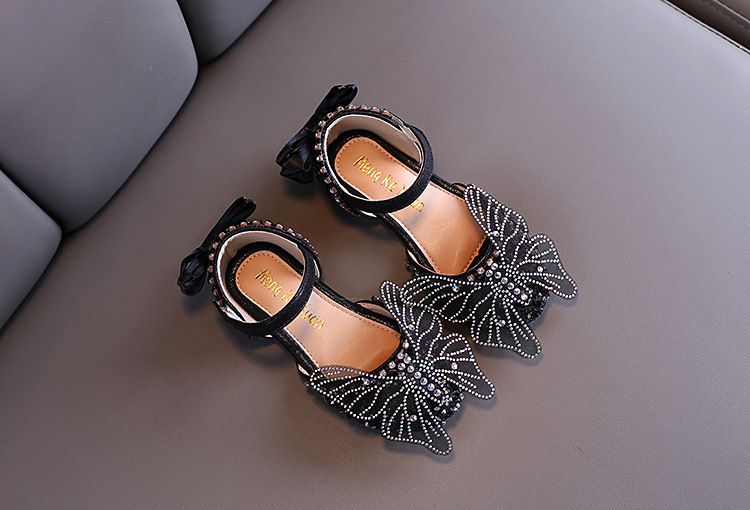 Strass Weichen Sohlen Mädchen Sandalen Prinzessin Schuhe Kinder Schuhe Frühling Stil Mädchen Leder Schuhe_voghion.com