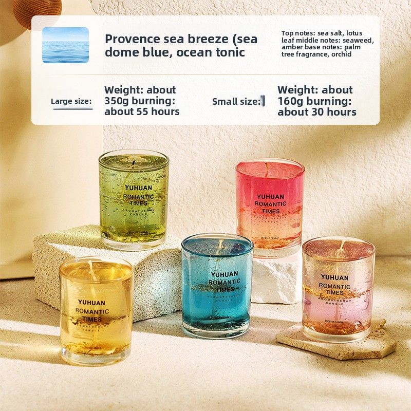 RYYD Echtes Blumengeleewachs, ätherisches Öl, Aromatherapie-Kerze, für Zuhause und drinnen, lang anhaltender Duft, Geschenkbox, hochwertiges Souvenir_voghion.com