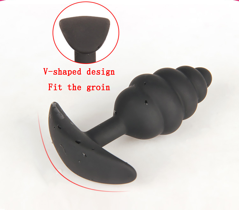 Neues Design Gewindeform Kleiner Silikon Analplug Sex für Anfänger Mini tragbare Analkugeln Butt Plug Erotik F_voghion.com