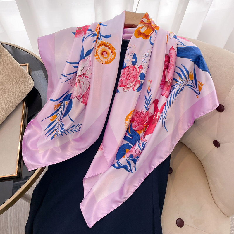 Nuova versione coreana sciarpa per protezione solare Scialle sottile da donna Capispalla estivo con stampa sciarpa da spiaggia lunga oversize_voghion.com