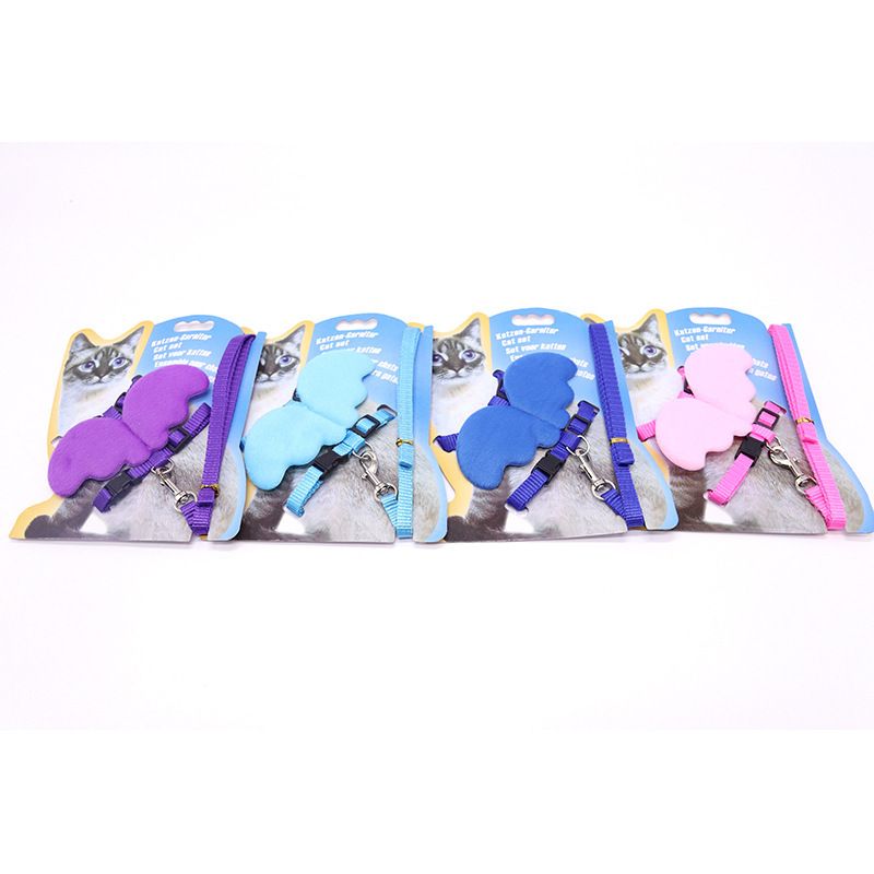 Forniture per animali domestici, guinzaglio a forma di angelo, imbracatura per petto, catena per cani_voghion.com
