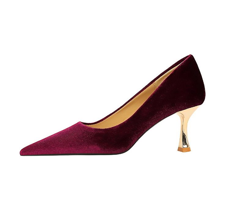 1818-2 Scarpe singole con tacco alto in metallo Xishi, stile banchetto, alla moda e minimaliste, con punta bassa e in camoscio_voghion.com