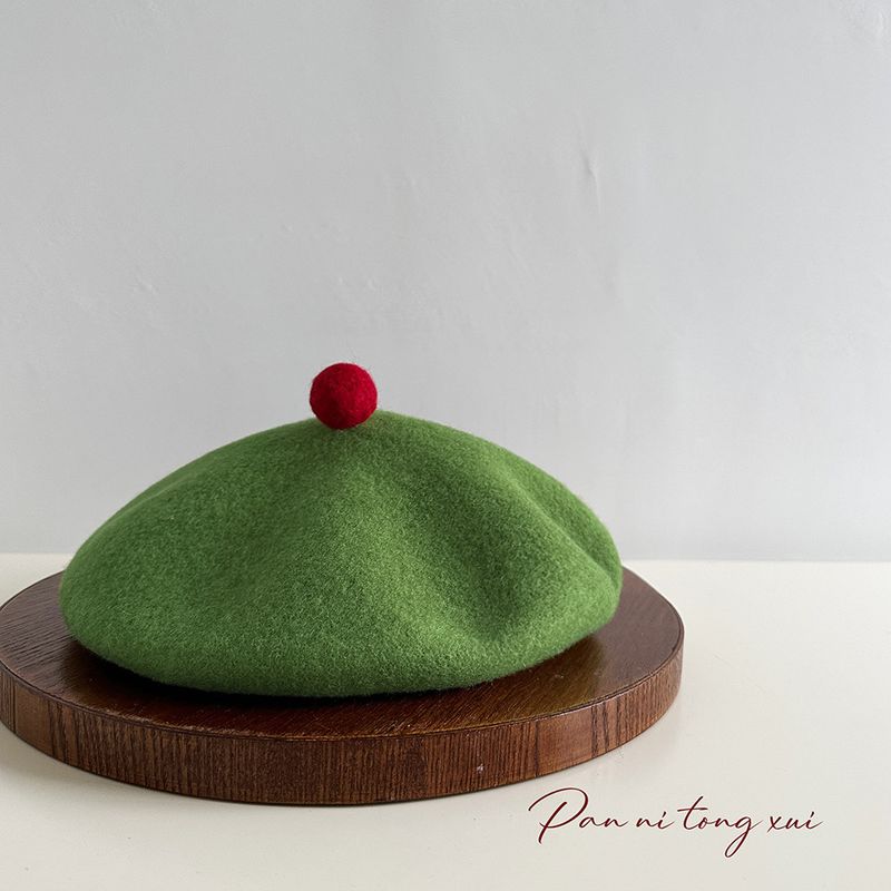 Cappello versatile autunno inverno con pompon, di alta qualità, per donna, in feltro di lana_voghion.com