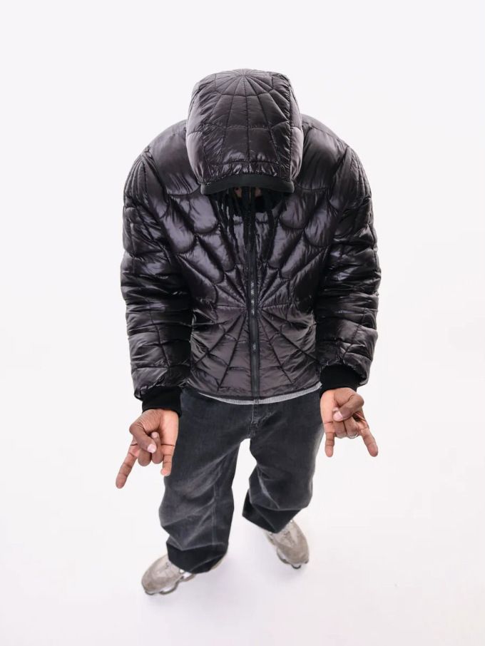 "Unisex Spider-Man Daunenjacke mit Kapuze – 550 FP weiße Gänsefedern, wendbarer winddichter Wintermantel (Übergroße Passform, ganztägiger Komfort)"_voghion.com