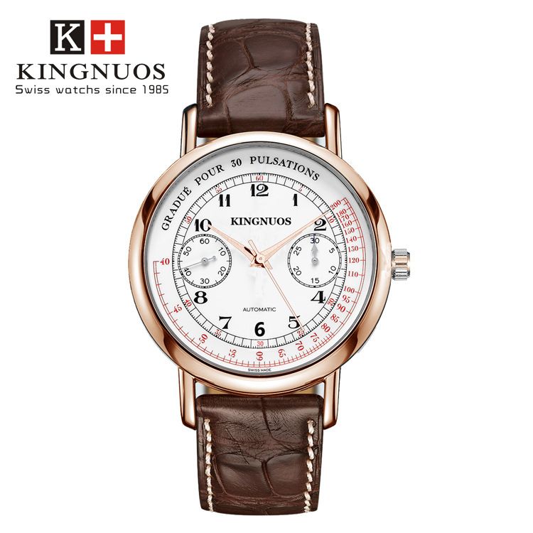 High-End Fashion Casual Men's And Women's Double Eye Five-Pin Belt Couple Quartz Non-Mechanical Watches_voghion.com
