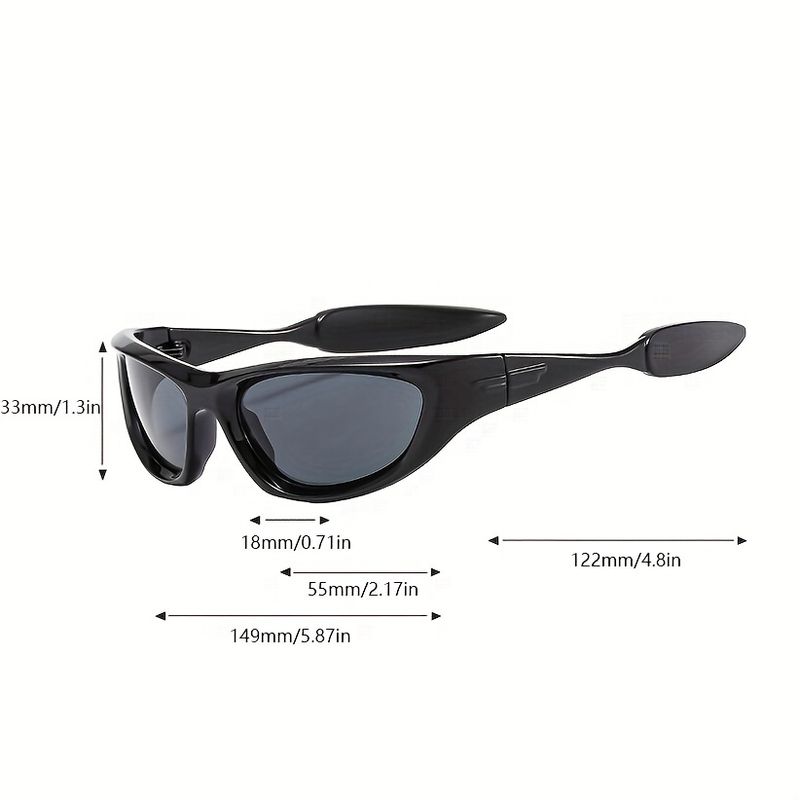 Avvolgenti Sport Donne Uomini Punk Occhiali da sole da esterno per ciclismo pesca escursionismo_voghion.com