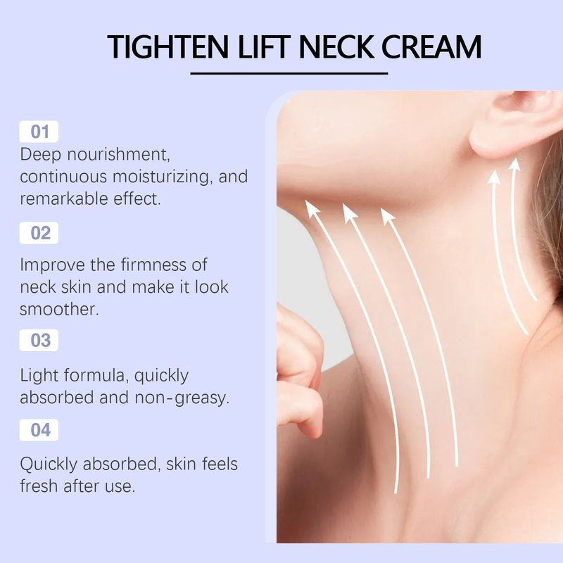 Crema hidratante reafirmante para el cuello Hoygi. Crema reparadora para el cuello. Reafirmante y lifting. Hidratante suave. Elástica. Antiarrugas._voghion.com