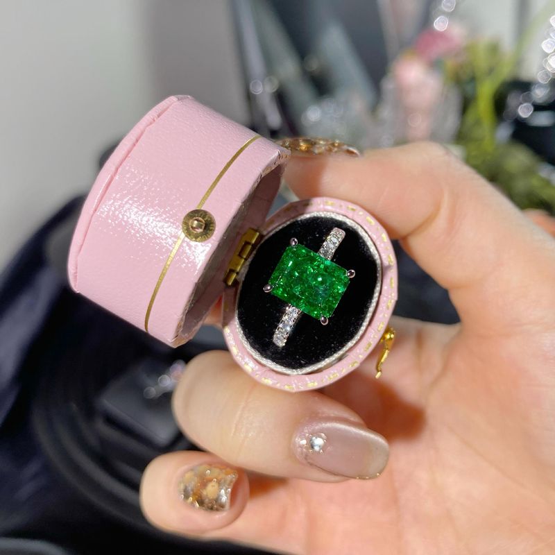 Leichter Luxus-Nischen-Diamant mit hohem Kohlenstoffgehalt, neuer verstellbarer offener Ring für Frauen, hochwertiger Edelstein_voghion.com