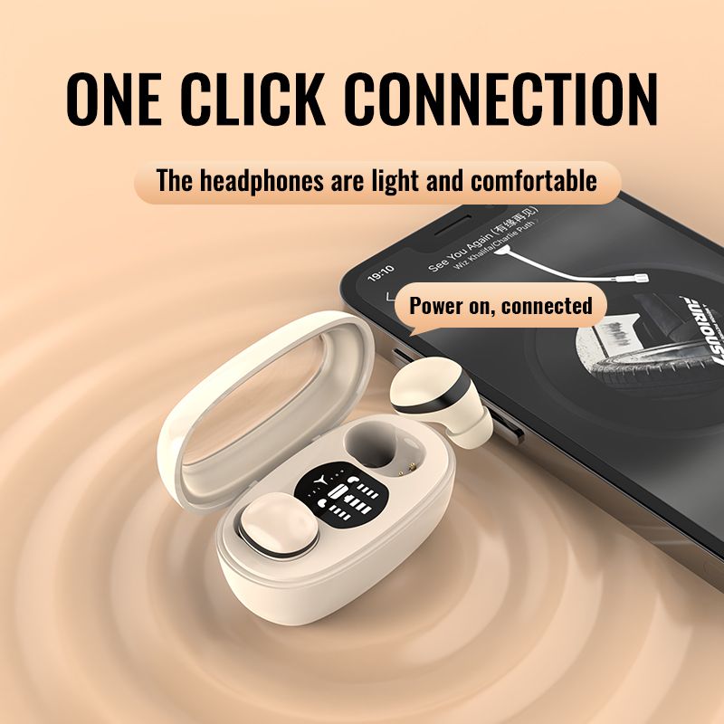 Bluetooth 5.3 Mini Headphones Invisible Earbuds TWS Wireless Headsets HiFi Stereo Sports Noise Reduction Earphones_voghion.com