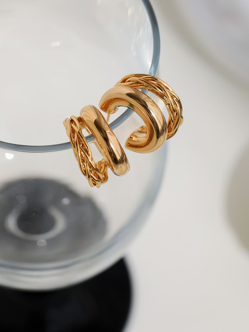 Orecchini a forma di C di alta qualità per donna, orecchini di design di nicchia, accessori per orecchie Yiwu_voghion.com