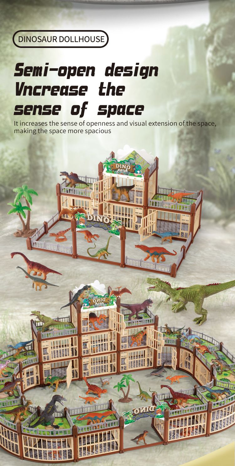 Nieuw Luoji-themapark, kindercadeaus, doe-het-zelf dinosaurus Colosseum-speelgoed_voghion.com