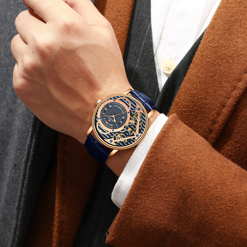REWARD63101 Waterdicht quartz herenhorloge met riem_voghion.com