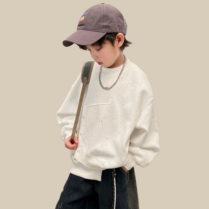 Felpa con cappuccio alla moda per ragazzi per la primavera e il 2024, nuovo outfit, top da teppista di strada esplosivo e attraente, da media a grande_voghion.com