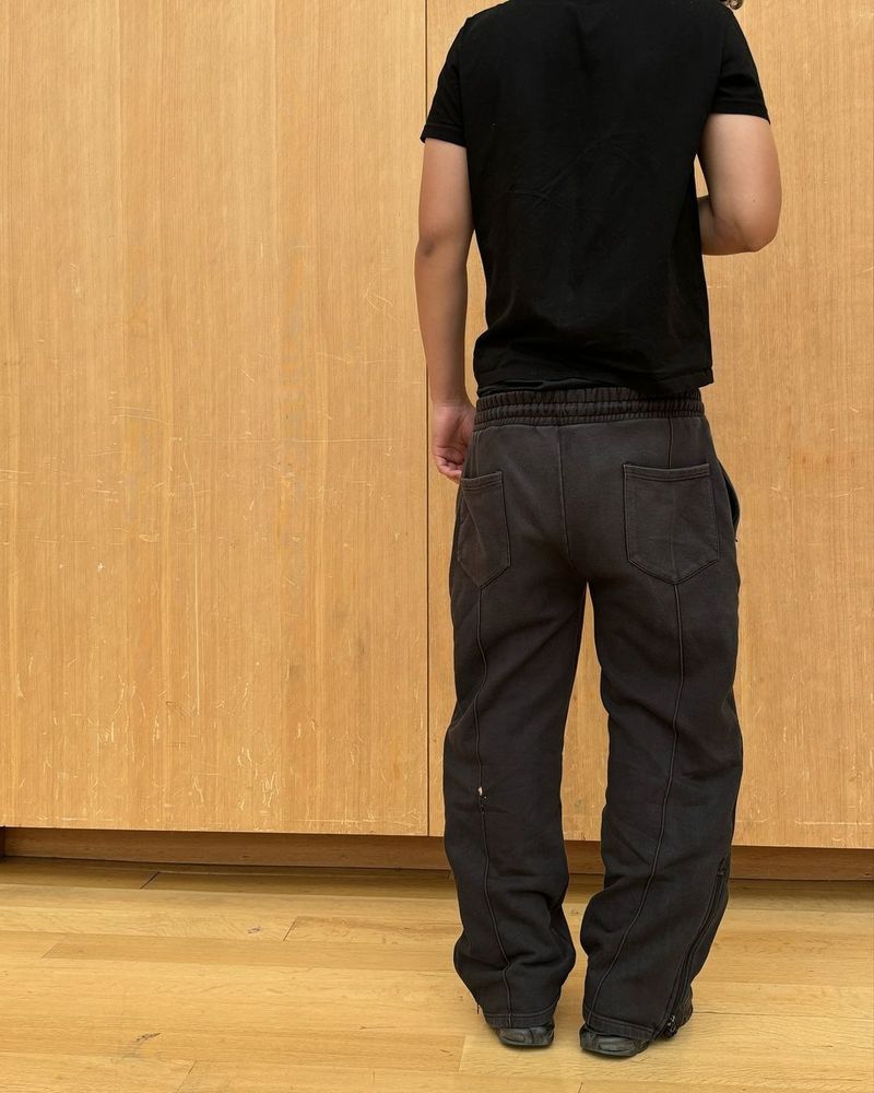 Y2K Streetwear Elastic Drawstring Jogger Pants For Men & Women - High-Waisted Loose Fit Hip-Hop Casual Sweatpants With Fleece Lining_voghion.com