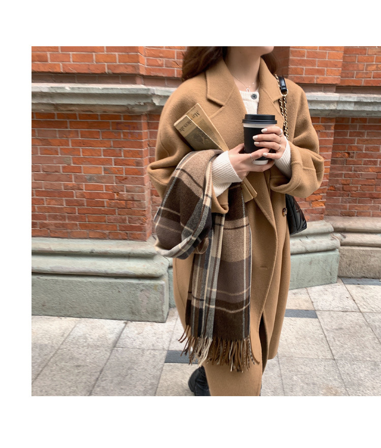 Women's Clothing Woolen coat for women autumn and winter new style loose mid length style temperament high end small size woolen coat for women_voghion.com