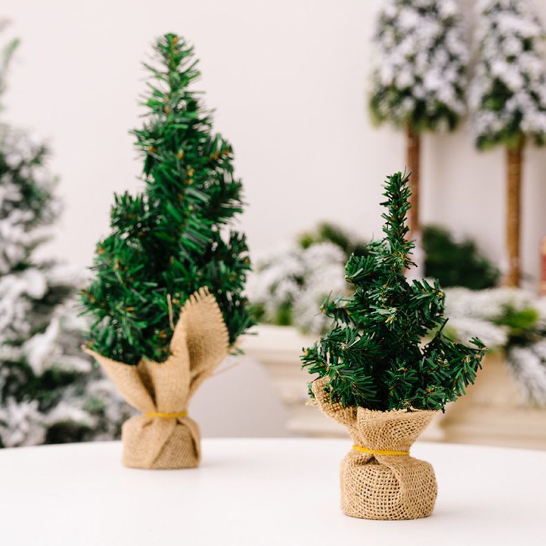 Ziemassvētku dekoratīvs mini eglīšu audums Ziemassvētku eglīšu stieņu rotājumi 30 cm Ziemassvētku eglītes darbvirsmas rotājumi_voghion.com
