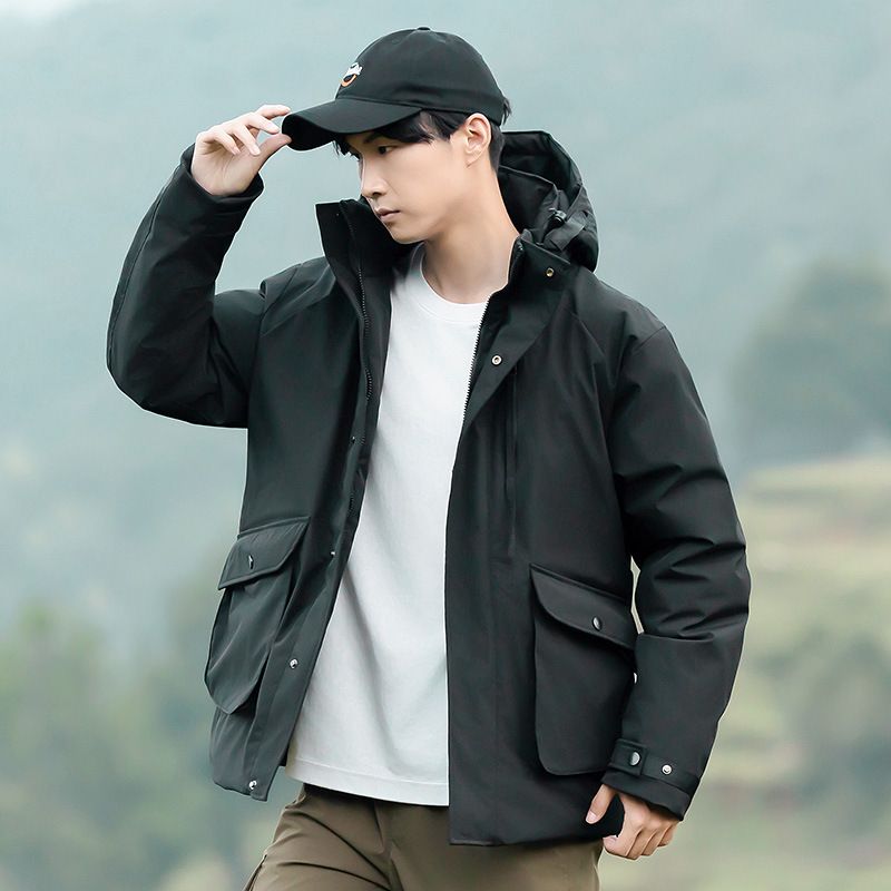 2024 New Autumn Winter High-end Quality Men's Simple Fashion Workwear Cotton Jacket For Outdoor Travel Warmth_voghion.com