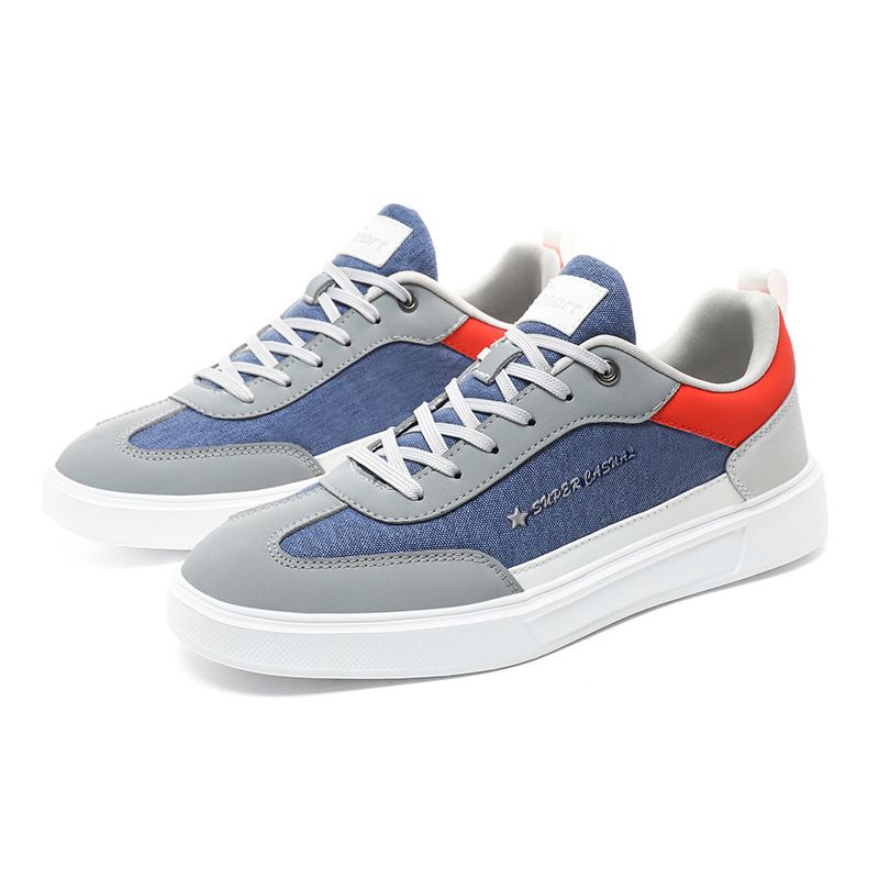 Autumn Casual Plus Size Board Flat Sports Men's New Student Skateboard Shoes_voghion.com