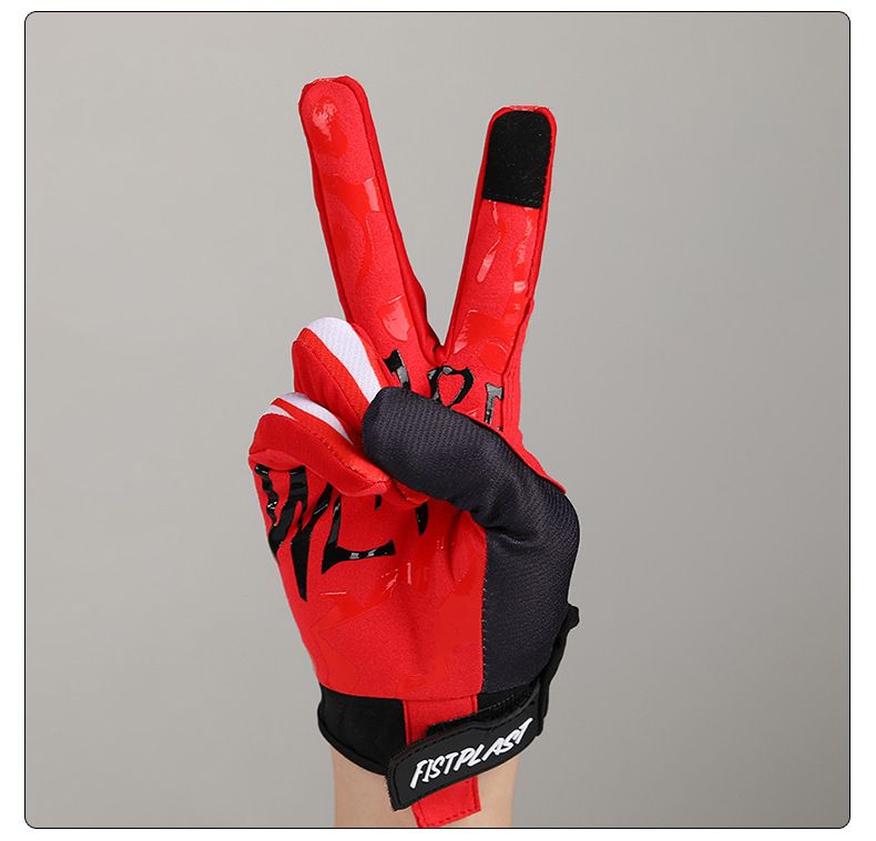 Cienkie, oddychające rękawiczki rowerowe, rękawice motocyklowe terenowe_voghion.com