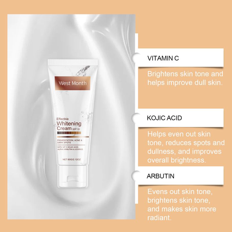 West&Month Body Moisturizing And Brightening Cream, Moisturizing And Brightening Skin, Refreshing And Non-Sticky Body Lotion_voghion.com