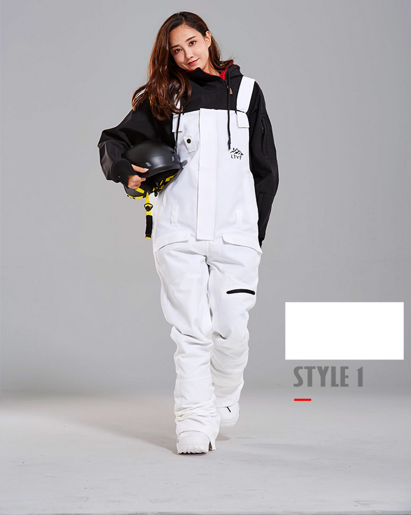 Tuta da sci Snowboard doppia tavola impermeabile nera invernale sci indoor sci nuovi pantaloni da neve_voghion.com