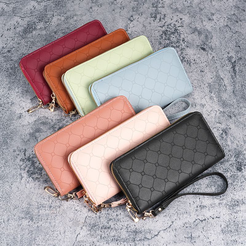 Nueva billetera estilo coreano, linda billetera larga para monedas, gran capacidad, para mujer, con múltiples ranuras para tarjetas_voghion.com