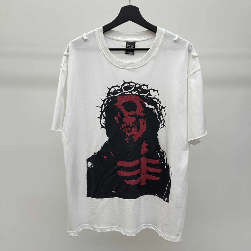 T-shirt pour homme, nouveauté 2022, numéro neuf, crâne de Jésus, hip-hop, skateboard, rue, coton, t-shirts, t-shirt, US_voghion.com