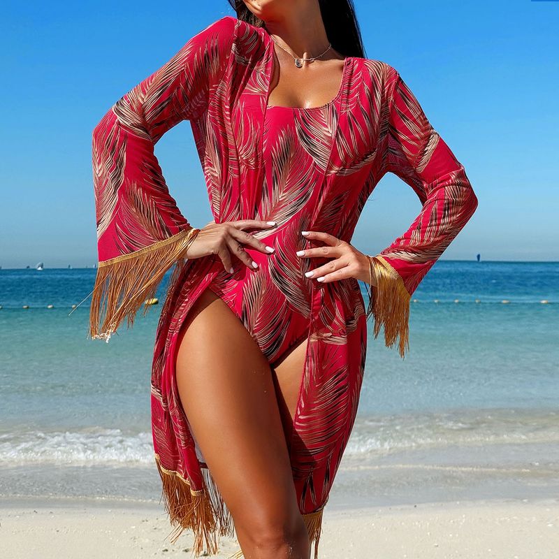 Damen Kleeder New One Shoulder Miami Show Zwee Stéck Strand Sonneschutz Tulle Rock One Piece Swimsuit Weiblech_voghion.com