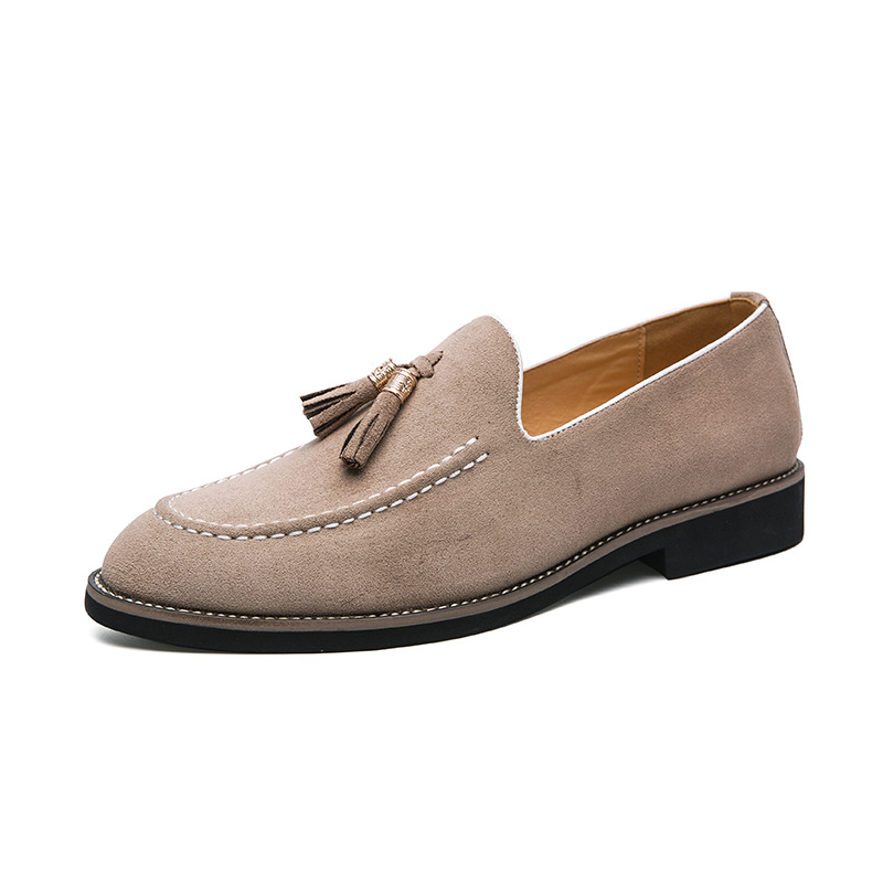 Scarpe casual in pelle scamosciata con nappe, di grandi dimensioni e di qualità imbattibile, per tutte le stagioni, One Lazy Shoes, mocassini da uomo per attività all'aperto._voghion.com