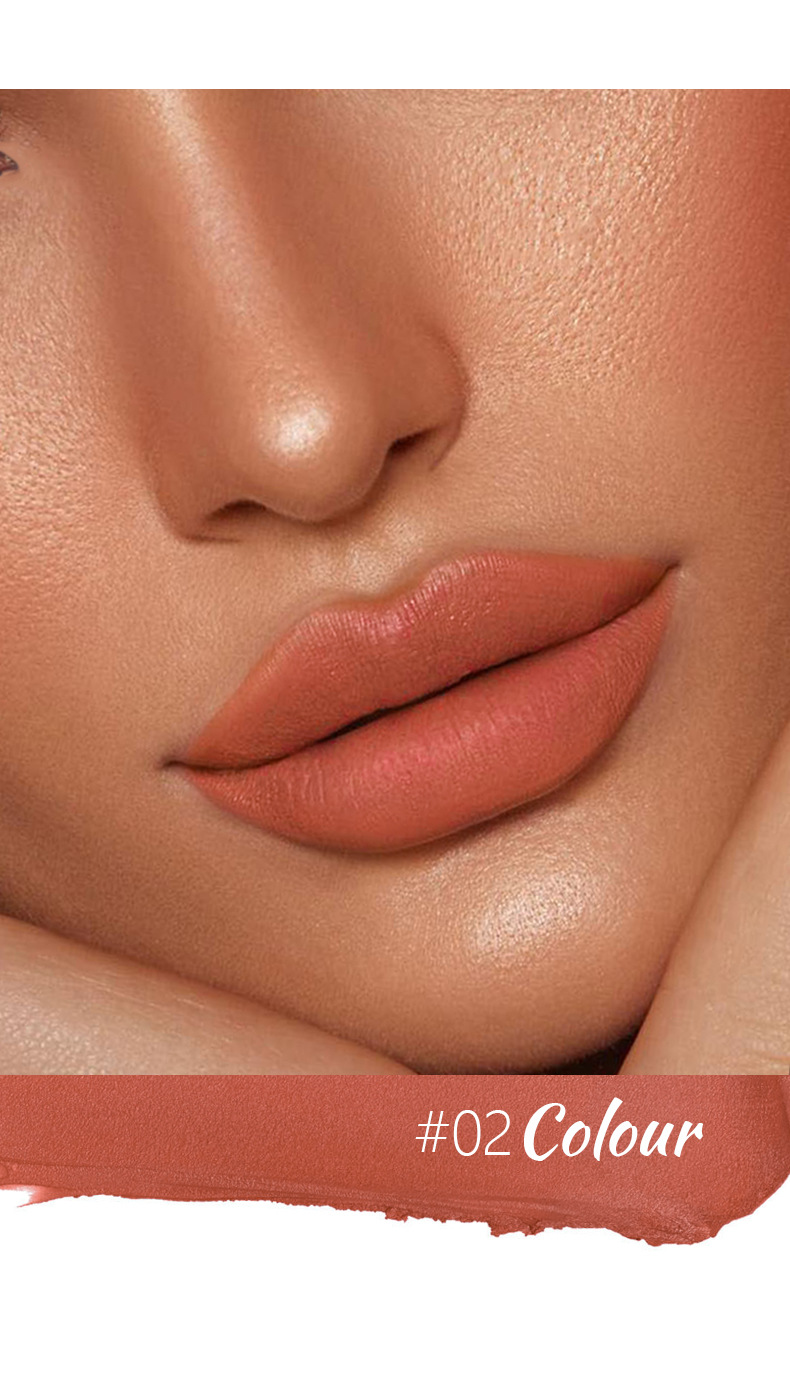 LACHAVA 8 farve mat pen vandtæt non stick kop lipliner line hook læbestift makeup_voghion.com