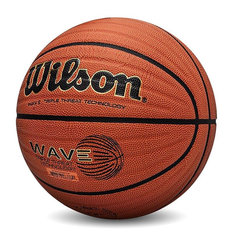 Wilson No. 7 Indoor And Outdoor Basketball Adult PU Material WAVE Fingerprint WTB0620IB07CN_voghion.com