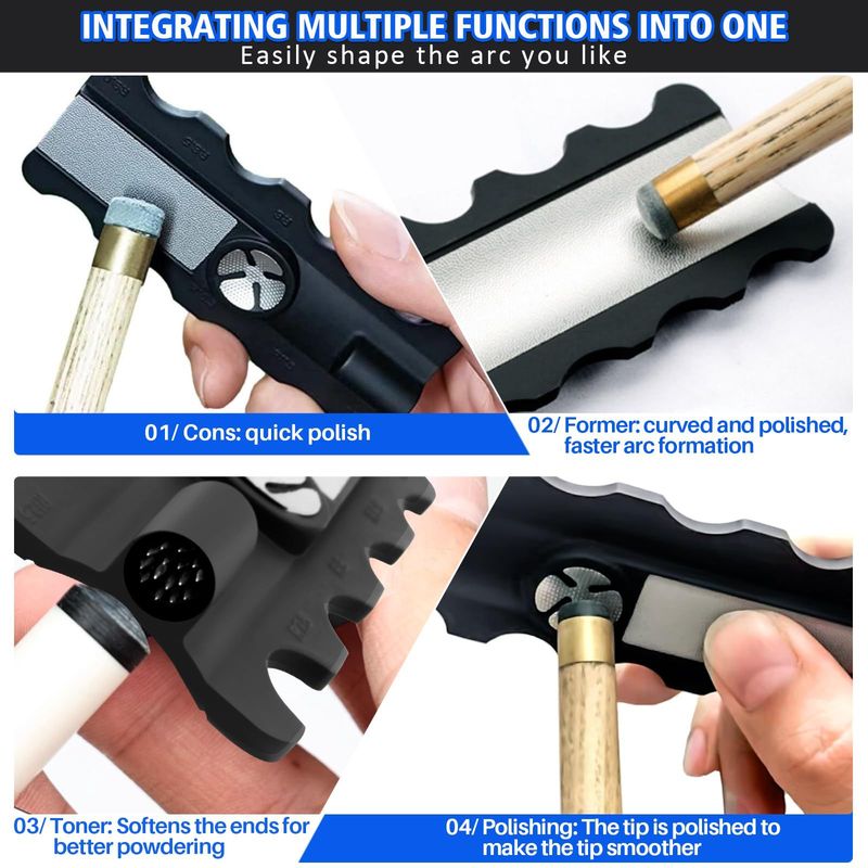Billard Billardqueu-Spëtz Reparaturinstrument Billardqueu-Spëtz Multifunktions-Reparaturinstrument_voghion.com