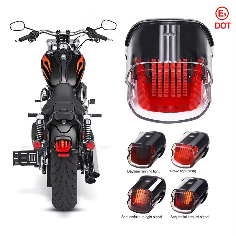 NEW Motorcycle Led Brake Tail Light For Harley Davidsons XR1200X 2010-2013 Waterproof Hover Taillight DRL Runing Lights Emark_voghion.com