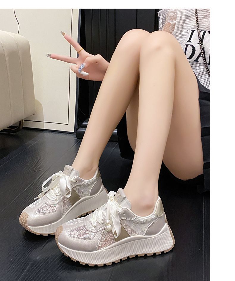 Women's Shoes Raise Breathable Thick Sole Casual Color Matching Travel Shoes_voghion.com