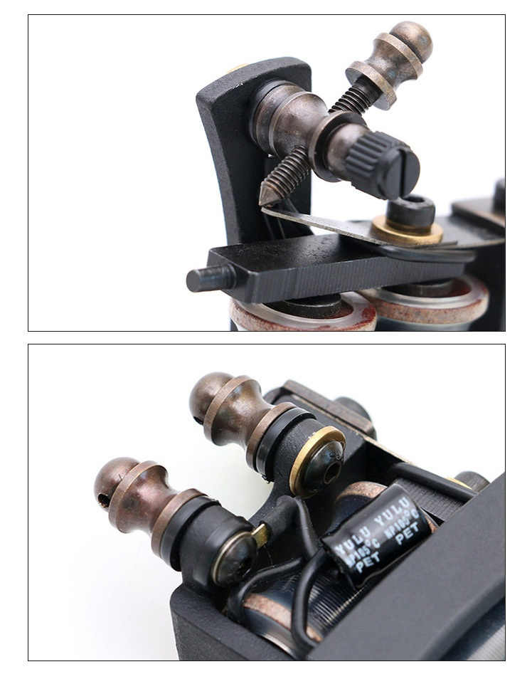Set di macchine per taglio e miscelazione doppia T602 Attrezzatura per tatuaggio Ou Liang_voghion.com